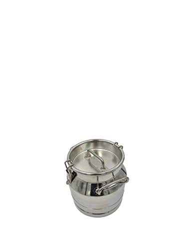 Stainless Steel(304 Grade) Milk, Maple Syrup Transport Cans, Sealed Lid & Optional Spigot (10 Liter (2.6 Gal.), Including Dispenser) - color: Including Dispenser, size: 10 Liter (2.6 Gal.)