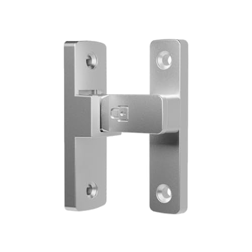 ETEKJOY Heavy-Duty Flip Latch Lock 90/180 Degree Sliding/Swinging Door Lock Latch Bolt for Gate Barn Garage Garden Fence Shed Window Cabinet (Silver, 90 Degree) - color: Silver, size: 90 Degree