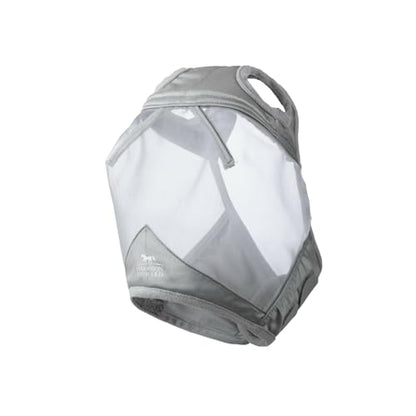 Harrison Howard CareMaster Horse Fly Mask Large Eye Space Standard Moonlight Silver Medium Cob - color: Moonlight Silver, size: Cob (Medium)