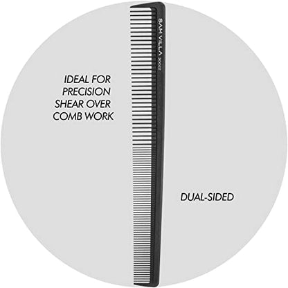 Sam Villa Artist Series Professional Detailing & Hair Parting Comb - color: Black