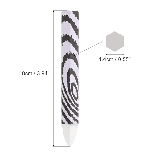PATIKIL Lumber Marking Crayons, 6 Pack 4"x0.55" Hex Wax Tire Marker Crayons White - color: White