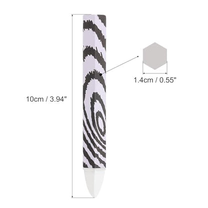 PATIKIL Lumber Marking Crayons, 6 Pack 4"x0.55" Hex Wax Tire Marker Crayons White - color: White