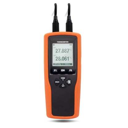 PerfectPrime TC0372 High Precision RTD Thermometer Datalogger w/Two Probes -200°C / -328°F