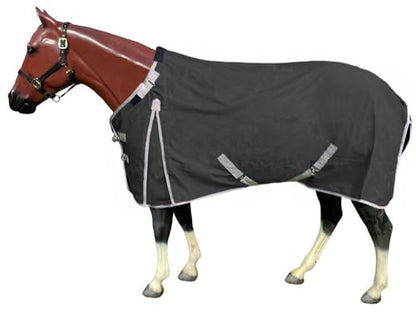 1200D High Gusset Waterproof Rain Sheet with Adjustable Neck - color: Black, size: 75