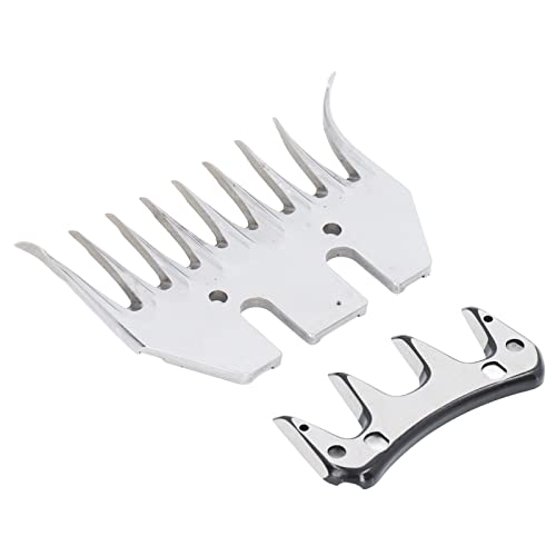 Sheep Shears Replacement Blades, Professional Curved 9 Tooth Clipper Comb Blade, Cutter Trimmer Accessory Set Kit for Sheep Alpacas Goats