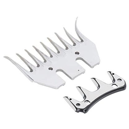 Sheep Shears Replacement Blades, Professional Curved 9 Tooth Clipper Comb Blade, Cutter Trimmer Accessory Set Kit for Sheep Alpacas Goats