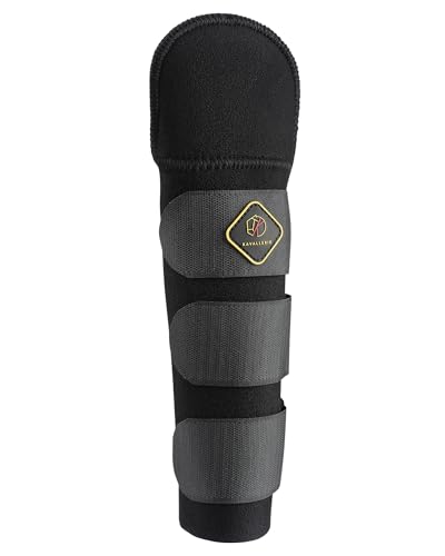 Kavallerie Horse Tail Wrap Protector, Quality Neoprene with 3 Adjustable Touch Fasteners, Non-Slip for Trailers Stalls Pastures, Black