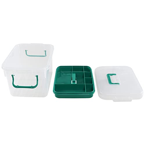 Clear Plastic First Aid Box Empty, Family Medicine Kit Storage Box