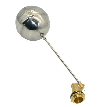 VARMHUS 304 Stainless Steel Male Thread Float Ball Valve, Brass Automatic Water Level Control for Stock Tank, Pool, and Water Tank Applications (3/4inch) - size: 3/4inch