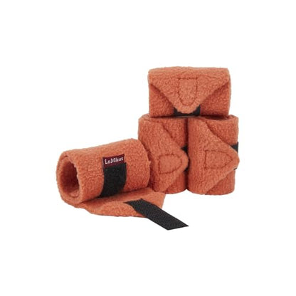 LeMieux Toy Pony Bandages for Toy Pony - Fleece - Simple Fastening - Suitable for Ages 3 Years + - Ginger - color: Ginger
