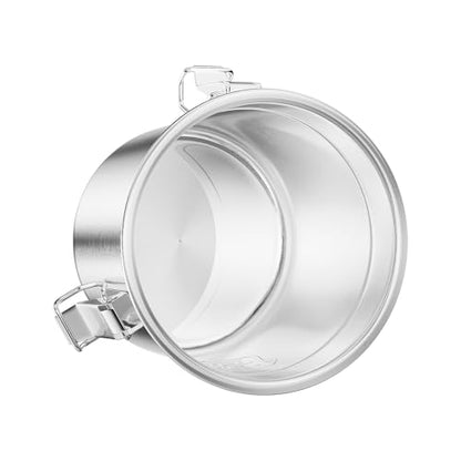 1.6Gal Stainless Steel Canister w/Lock Lid 5-10lbs Flour Storage Container for Kitchen Airtight Dog Food Bucket Metal Coffee Bean Can Long Term Food Container Sealing Jar for Rice Sugar (6L) - color: 6L
