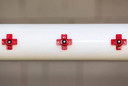 Horizontal Side Mount Chicken Watering Nipples | Easy Install No Leak Automatic Water Feeder for Poultry - 24 Pack