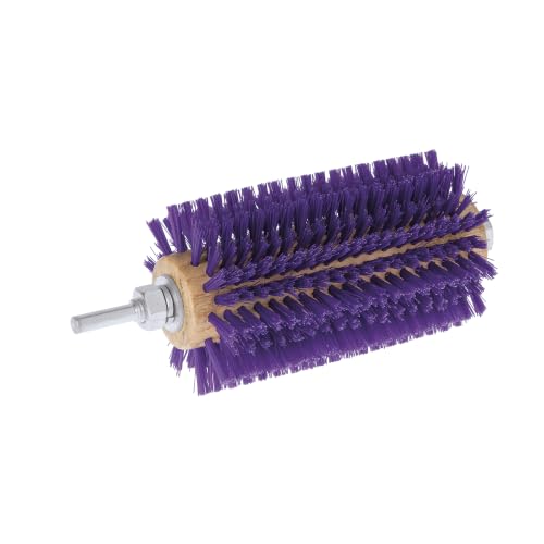 Weaver Leather Mini Roto Brush for Livestock, Wool/Hair Stimulating and Grooming Brush for Goat Sheep Cattle, Use with Drill, Coat Deshedding Tool