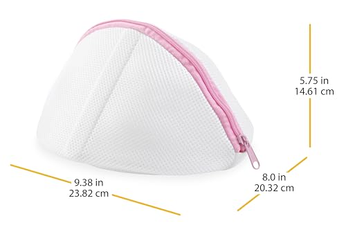 Whitmor Mesh Bra Wash Bag White - size: Small MESH BRA WASH BAG