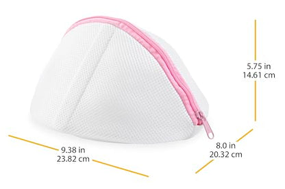 Whitmor Mesh Bra Wash Bag White - size: Small MESH BRA WASH BAG