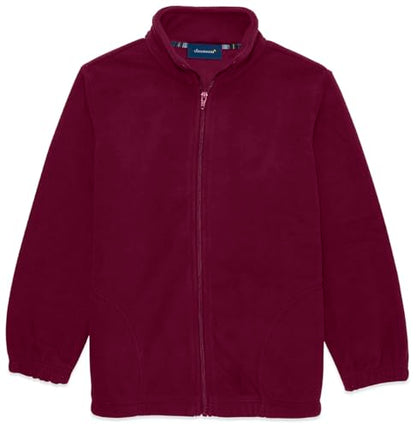 Classroom School Uniforms Youth Unisex Polar Fleece Jacket | 100% Polyester, No Pill Polar Fleece, Zip Front Styling, Soft Warmth, Elastic Cuffs and Waistband, Machine Wash - color: Burgundy, size: Medium