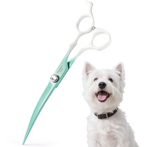 Curved Dog Grooming Scissors -7" Professional Grooming Shears