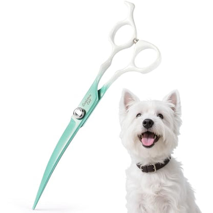 Curved Dog Grooming Scissors -7" Professional Grooming Shears