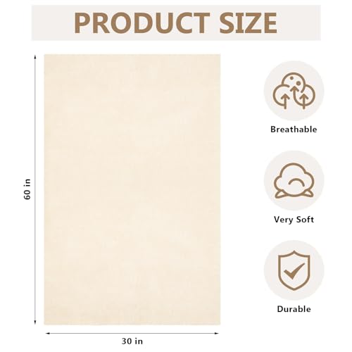 Drydiet 2 Pcs Medical Sheepskin Pad Synthetic for Bed Sores,30" X 60" - size: 30" X 60"