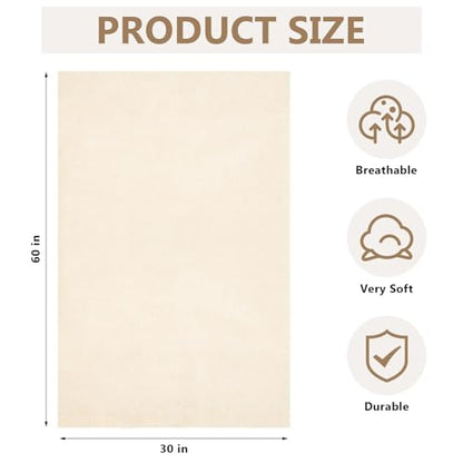 Drydiet 2 Pcs Medical Sheepskin Pad Synthetic for Bed Sores,30" X 60" - size: 30" X 60"