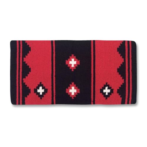 Mayatex Apache Saddle Blanket - color: Red/Black/White