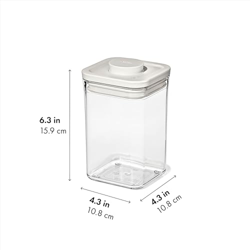 OXO Pet POP Container — 1.1 Qt/1.0 L (Pack of 2) - color: White, size: Pack of 2