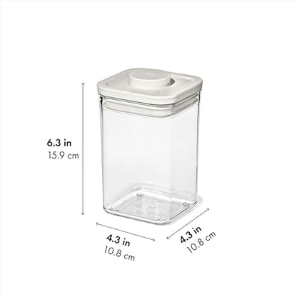 OXO Pet Food Storage POP Container - 1.1 Qt/1.0 L, Whisker Gray - color: Whisker Gray, size: 1.1 Qt