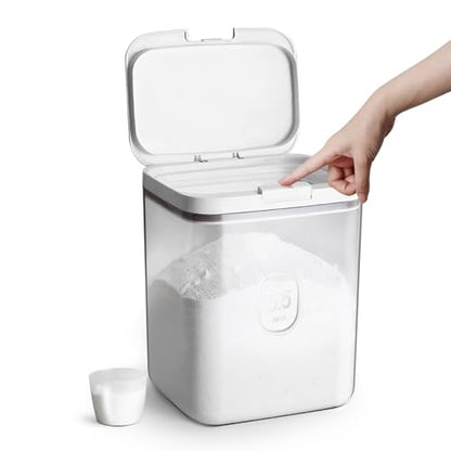 Flour Container - 5.5 L /5.81qt/5kg Large Flour Dispenser Keep Your Flour Fresh and Dry Easily with Kitchen Essential | 5.5L/5.0 Qt Capacity, Rice & Cereal & Pet & Laundry Pod Bin, Kitchen Bathroom Pet Food Pantry - color: 5.5 L