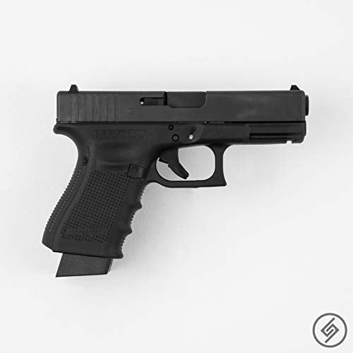 Spartan Mounts Compatible with Glock Pistols | Pistol Wall Display Mounting Hook | Gun Safe Wall Storage Organization System | Unique Low Profile Design | Made in USA - style: G 20 21 29 30 40 41 [Right]