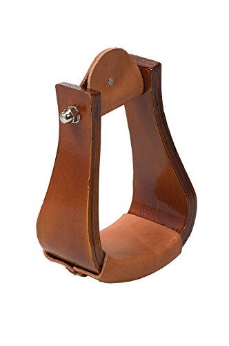 Weaver Leather Sloped Wooden Roper Stirrups with Leather