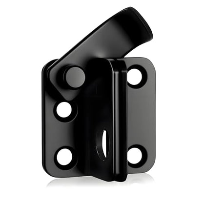 Flip Gate Latch with Padlock Hole, SUS304 Stainless Steel Safety Interior Door Lock Shed Barn Fence Garage, Matte Black, Small Size, AMS2001-B - size: Small