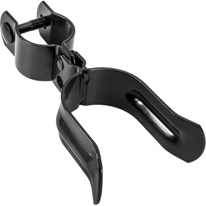 Black 1-5/8" x 2-3/8" Heavy Duty Fork Latch - Pressed Steel - Powder Coated - color: Black, size: 1-5/8" x 2-3/8"