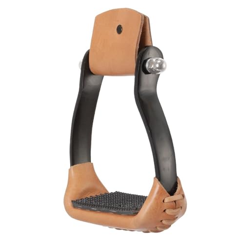 Tough 1 Aluminum Barrel Stirrups - color: Black