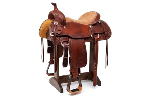 CHALLENGER Horse 4-3/4" Western Saddle Barrel Racing Lightweight Aluminium Stirrups 5181 - color: Bronze