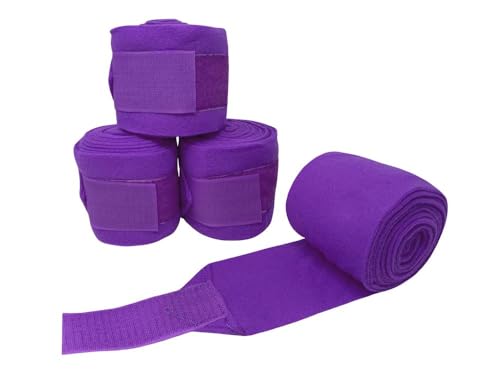 Fleece Polo Wraps w/Velco Closure - color: Purple