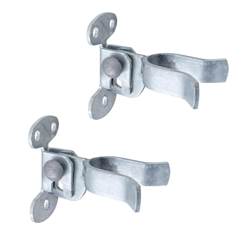 VIVIDA 1-3/8" Wall Mount Gate Latch, Flat Back Gate Fork Latch, 2 PCS - size: 1-3/8" (2 PCS)