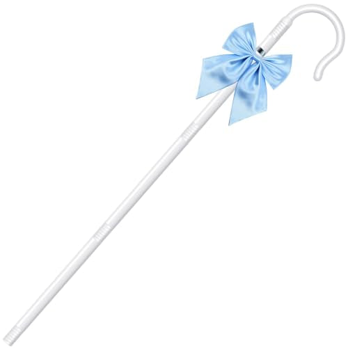 Shepherd Staff and Bow Tie Hook Canes with Bowtie for Women Halloween Party Cosplay - style: Style 4