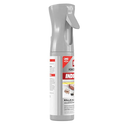 Ortho Home Defense Max Indoor Insect Barrier, 9 fl. oz. with Refill | Kills Ants, Roaches, Spiders, Fleas and Ticks, 360 Sprayer - color: Flairosol + Refill