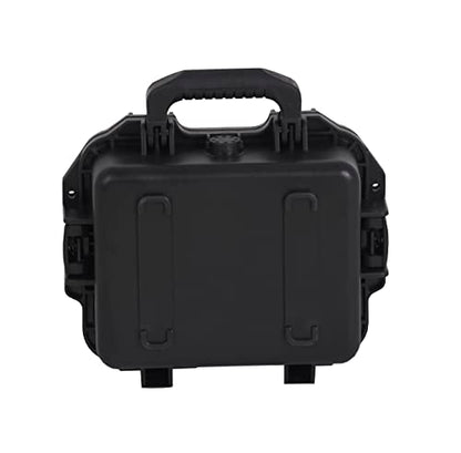 MEIJIA Premium Waterproof Hard Compact Camera Case with customizable fit foam,Full Protection with Light&Convenient Design,11.8"x9.82"x4.7",Elegant Black - size: 11.8"x9.82"x4.7"