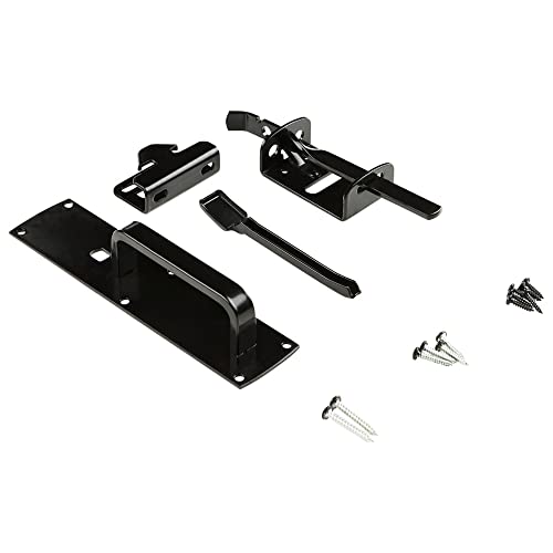 National Hardware Gate Thumb Latch, Steel, Black WeatherGuard™ Finish - size: 1 Count (Pack of 1)