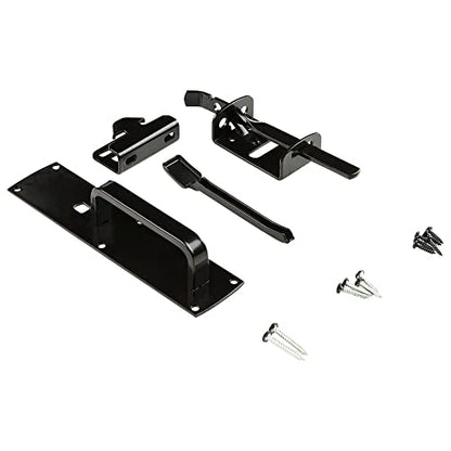 National Hardware Gate Thumb Latch, Steel, Black WeatherGuard™ Finish - size: 1 Count (Pack of 1)
