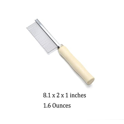 Wooden Handle Grooming Comb for Dogs Cats Pet - color: Pet Comb