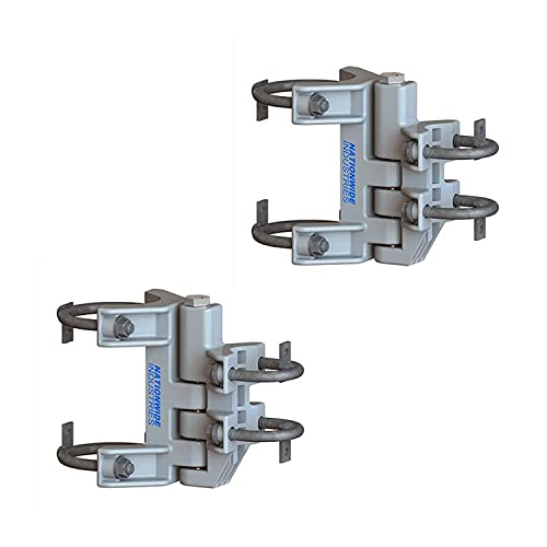 NATIONWIDE Self-Closing Chain Link Hinges (Set of 2), Heavy Duty, for 2-3/8" - 2-7/8" Post and 1-3/8" - 1-5/8" Gate