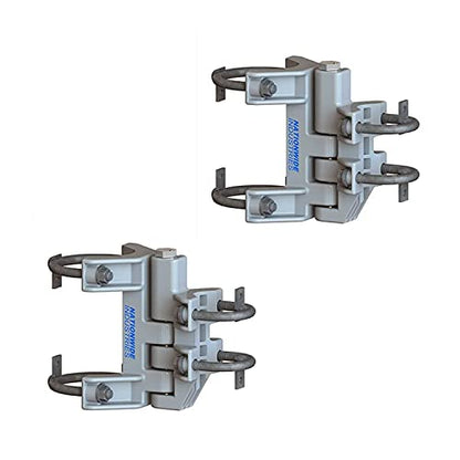 NATIONWIDE Self-Closing Chain Link Hinges (Set of 2), Heavy Duty, for 2-3/8" - 2-7/8" Post and 1-3/8" - 1-5/8" Gate