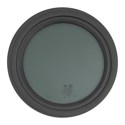 Round Fixed RV Window 12" Round Tinted RV Window, Round RV Windows for Camper, Caravan, Motorhome, Fits 0.12-0.24 In and 2.13 In Wall Thickness