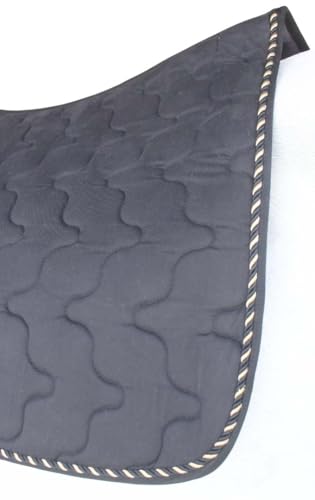 Horse English Quilted Contoured All-Purpose Trail Saddle Pad 72TS41 - color: Grey