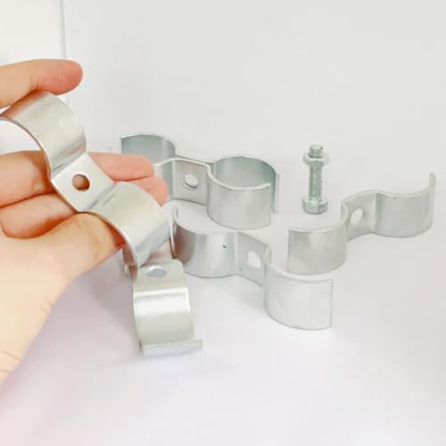 6Pcs Chain Link Panel Clamps, 12mm, Silver - color: 12mm