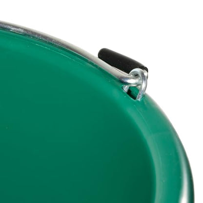 Farm Innovators 3 Gallon Flat Back Plastic Heated Bucket with Metal Handle, Built in Thermostat, and Hidden Cord Compartment, Green, 70 Watt (4 Pack) - size: 4 Pack