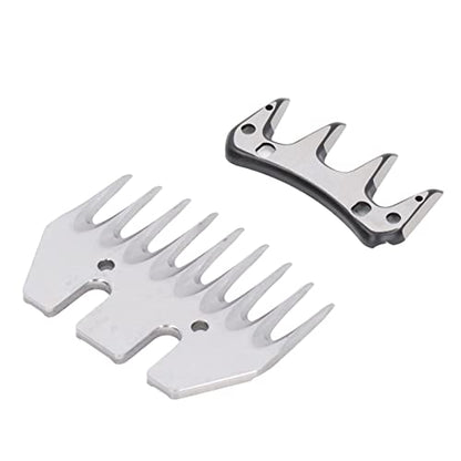 Electric Clipper Blade Sheep Shears Replacement Blades High Carbon Steel 9 Tooth Incisive Wear Wool Comb Cutter Blade for Sheep Shearing and Wool Cutting