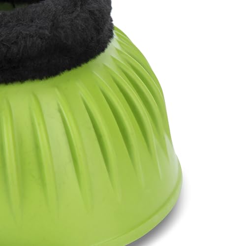 Shires ARMA Fleece Trim Bell Boot (Bright Green, X-Full) - color: Bright Green, size: X-Full